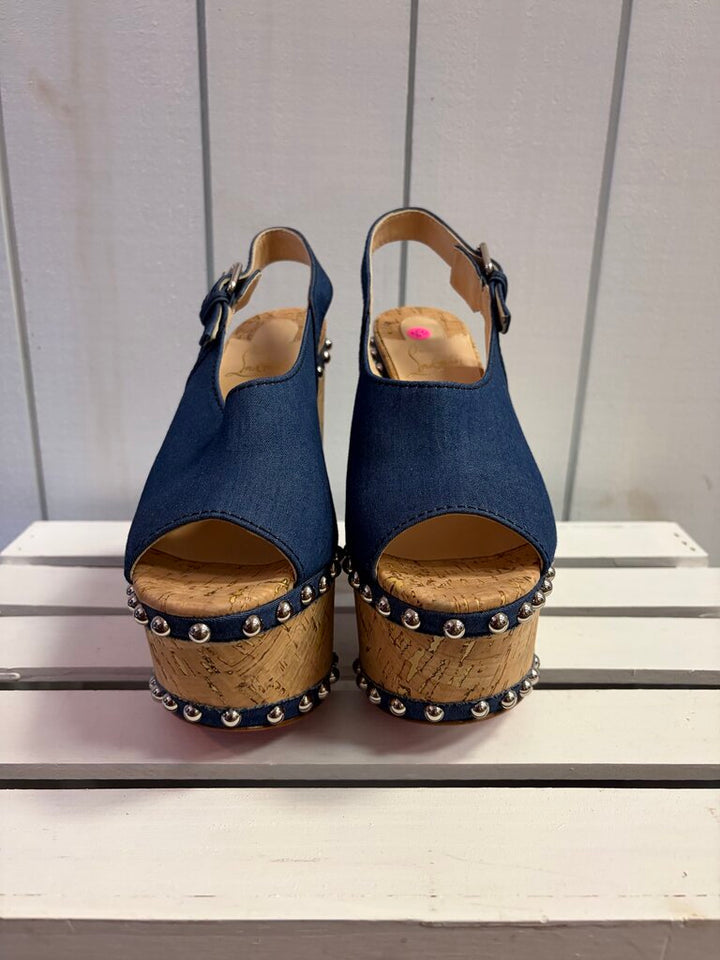 Christian Louboutin Super Joan Platform Sandals - Size 38(Retails $1095)