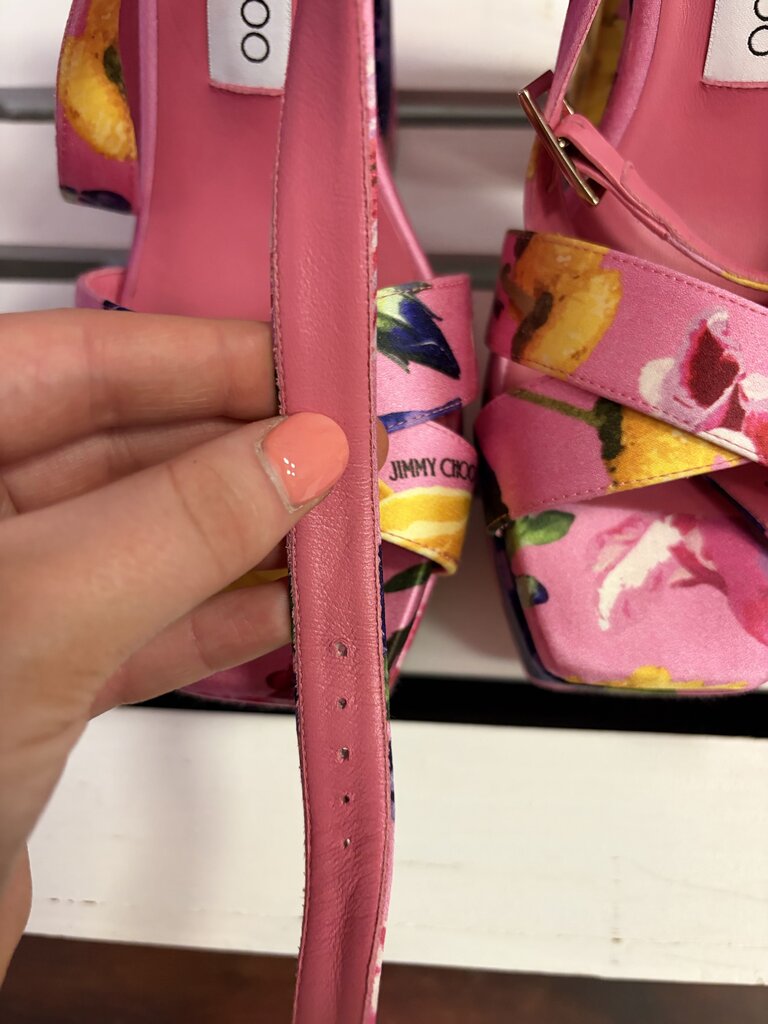 Jimmy Choo Gian 140 Satin Pumps - Size 38