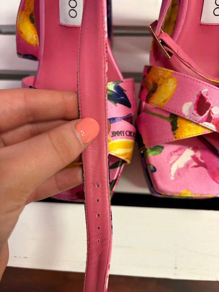 Jimmy Choo Gian 140 Satin Pumps - Size 38
