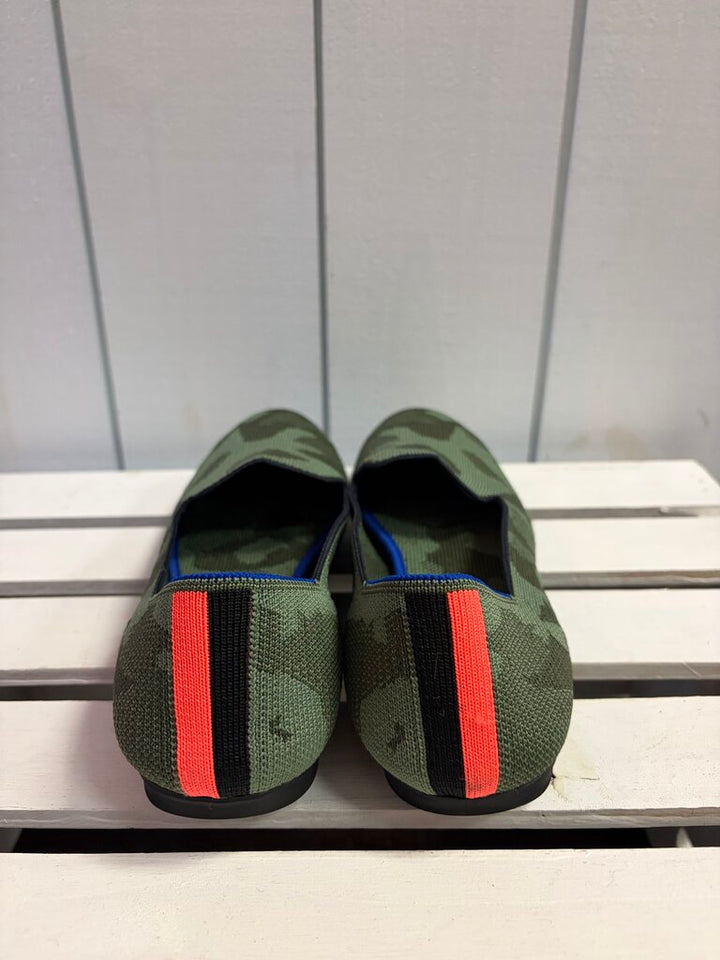 Rothy's The Loafer Slip-On Flats in Olive Camo Green - Size 8.5