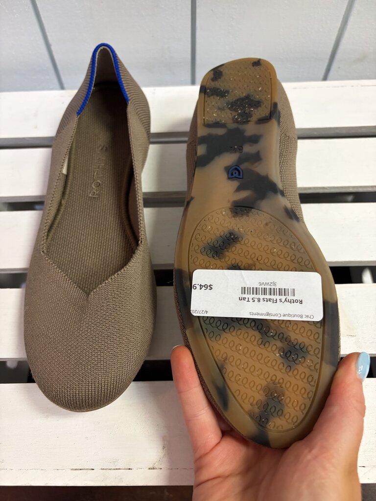 Rothy's The Point Flats in Portobello - Size 8.5(Retails$155)