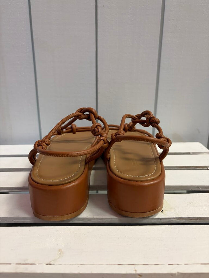 Flattered Platform Strappy Sandals - Size 39