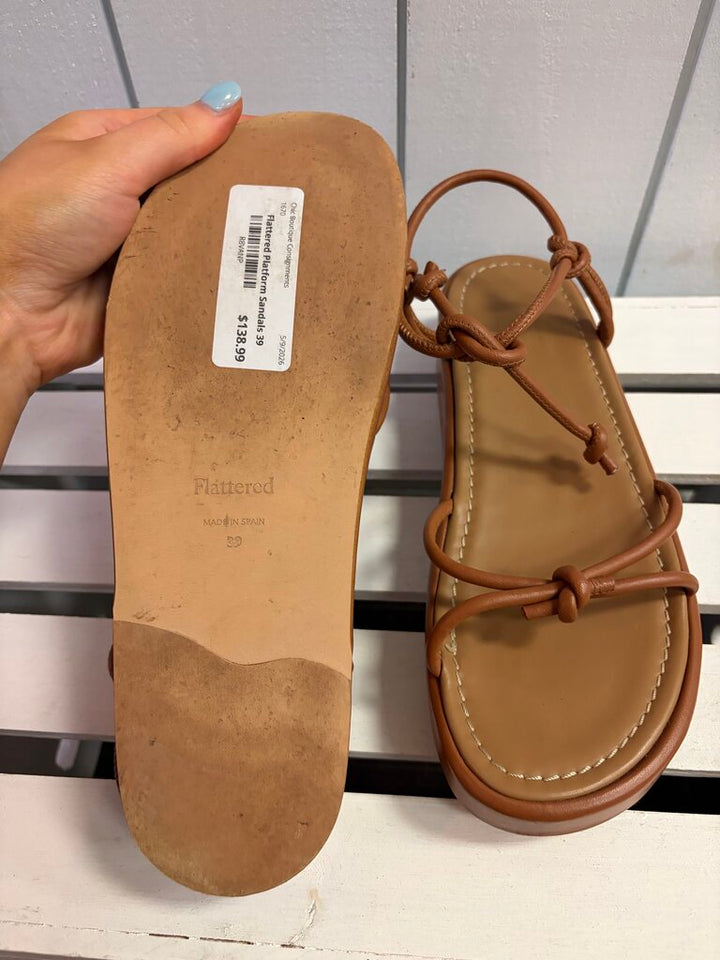 Flattered Platform Strappy Sandals - Size 39