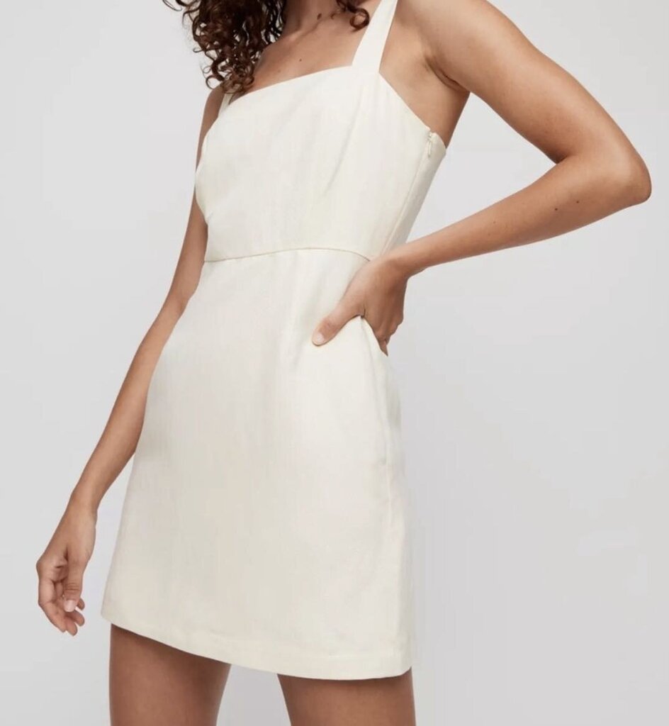 rosemond linen dress Wilfred Mini Side pockets Style Guide Color:Beige(Pre-Sale 25days) Treat Yourself Mini Dress processed