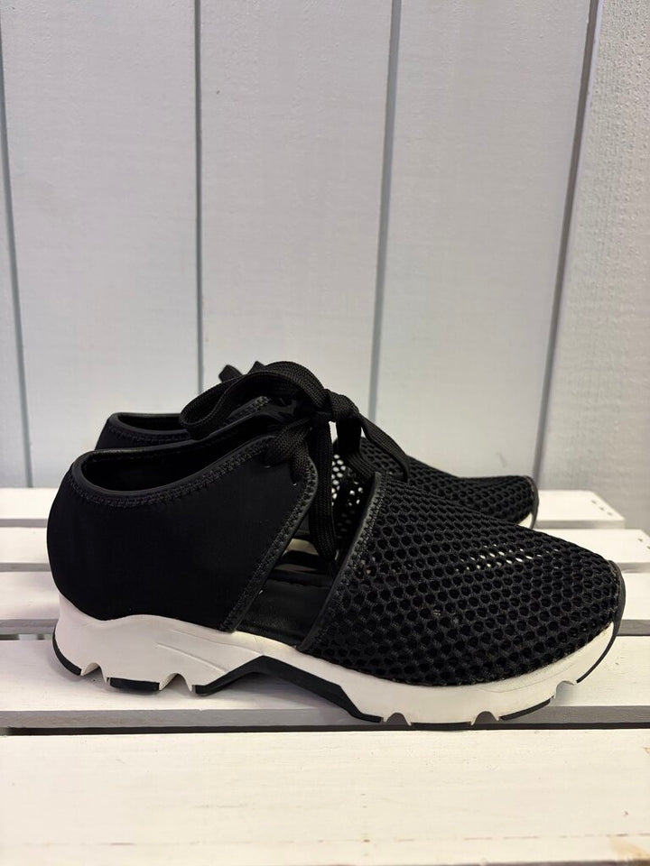 All Black Solid Mesh Sneakers - Size 36(Retails $185)
