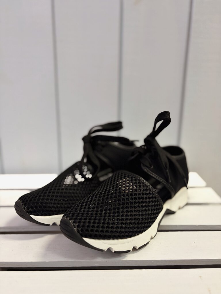 All Black Solid Mesh Sneakers - Size 36(Retails $185)