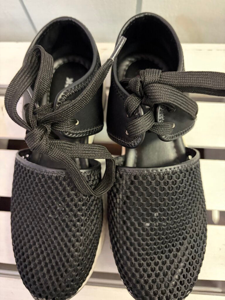 All Black Solid Mesh Sneakers - Size 36(Retails $185)