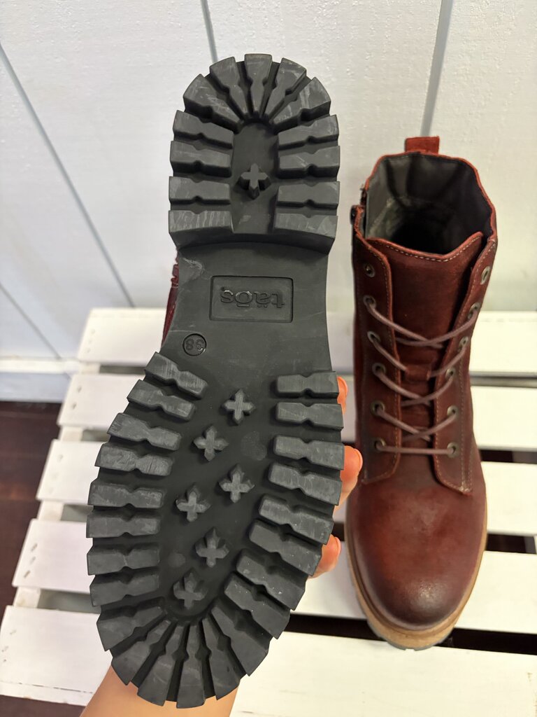 Taos Main Street Boot in Garnet Rugged - Size 38