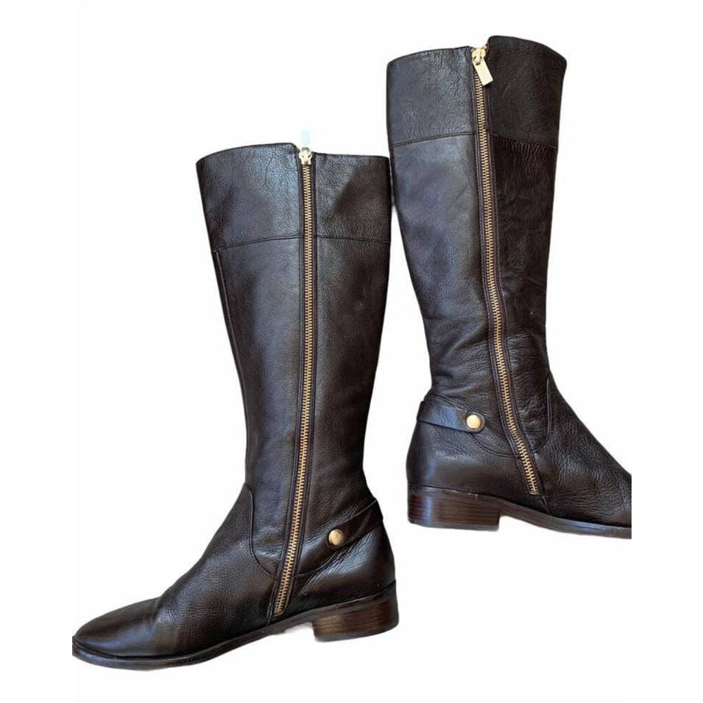 Michael Kors Leather Studded Boots- Size 6.5