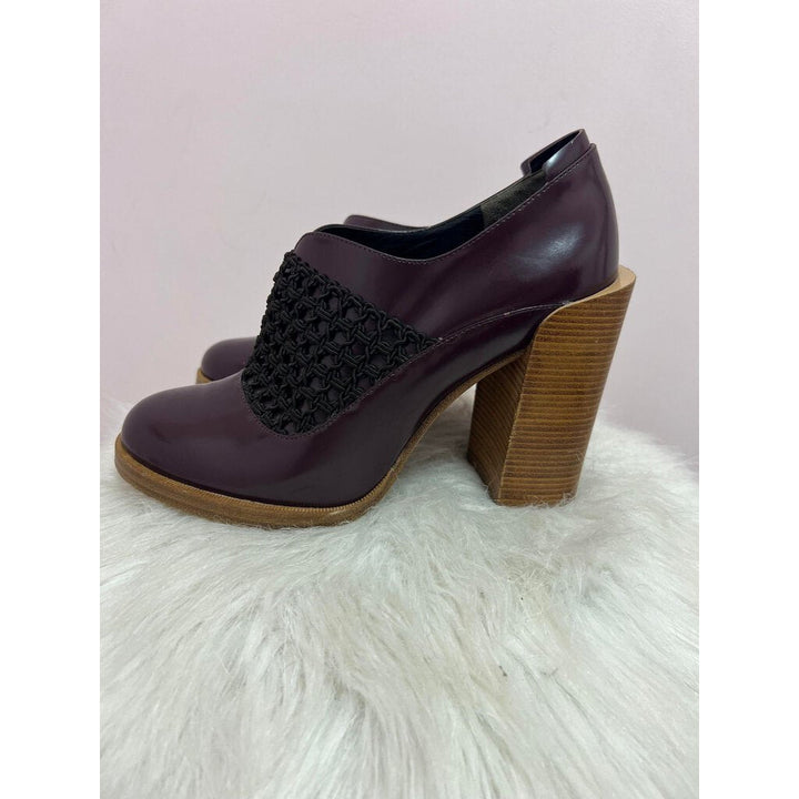 Phillip Lim Netted Wooden Heeled Booties - Size 37