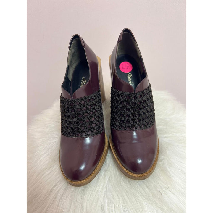 Phillip Lim Netted Wooden Heeled Booties - Size 37