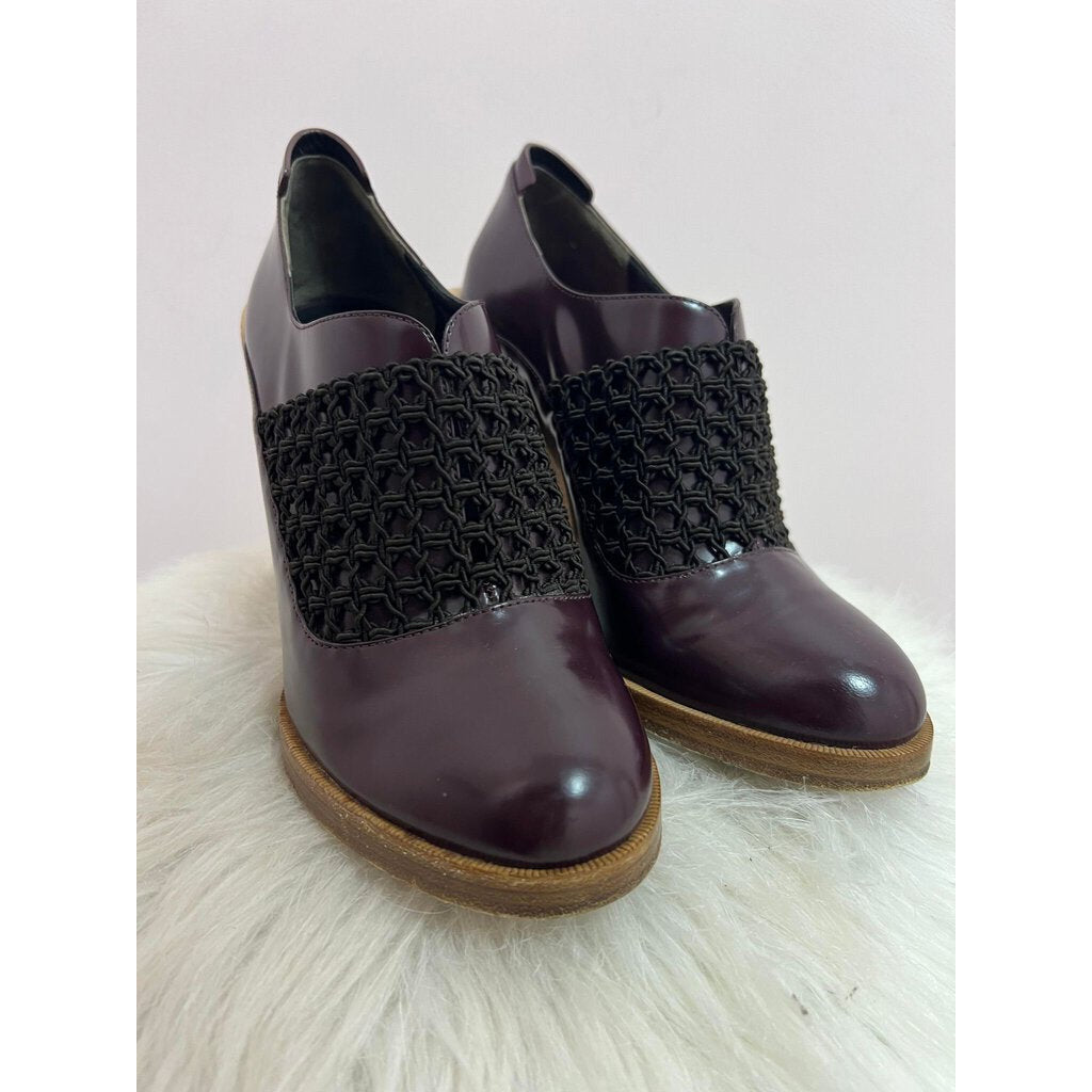 Phillip Lim Netted Wooden Heeled Booties - Size 37