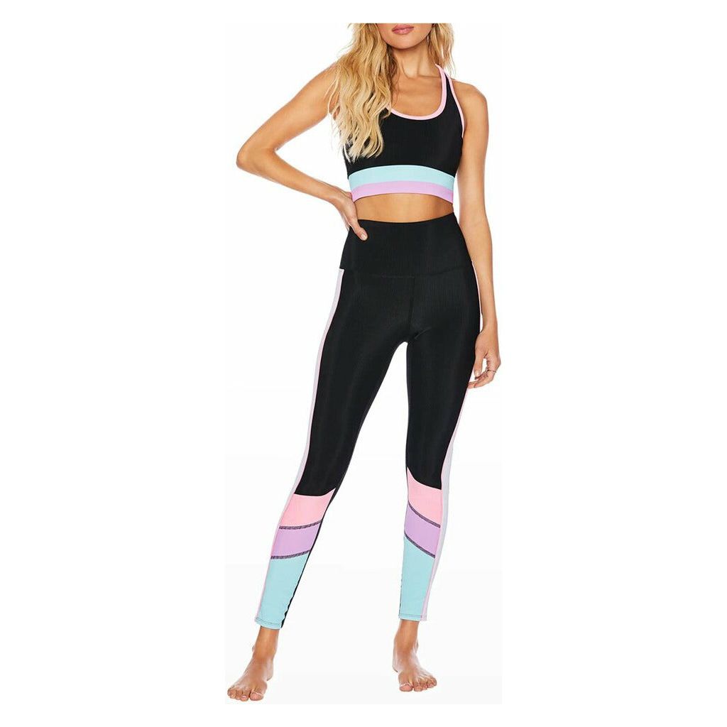 Beach Riot Maryanne Colorblock Ribbed Legging - Size Small