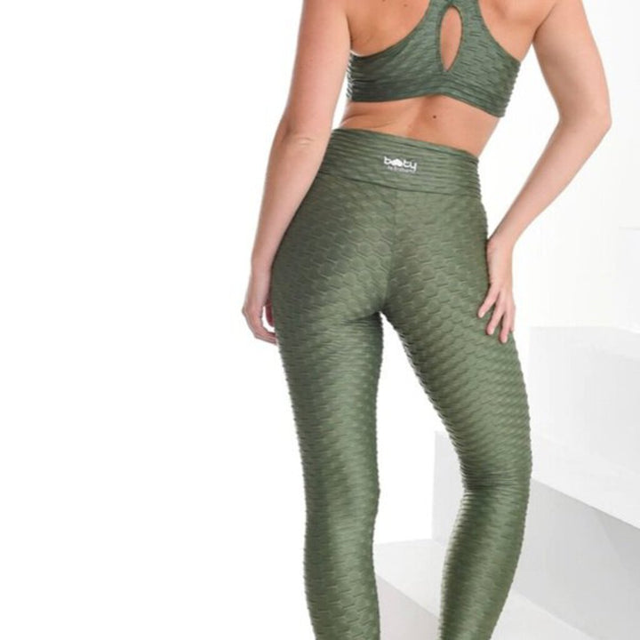 Booty by Brabants Croco Skin Legginngs in Chrome Agave - One Size