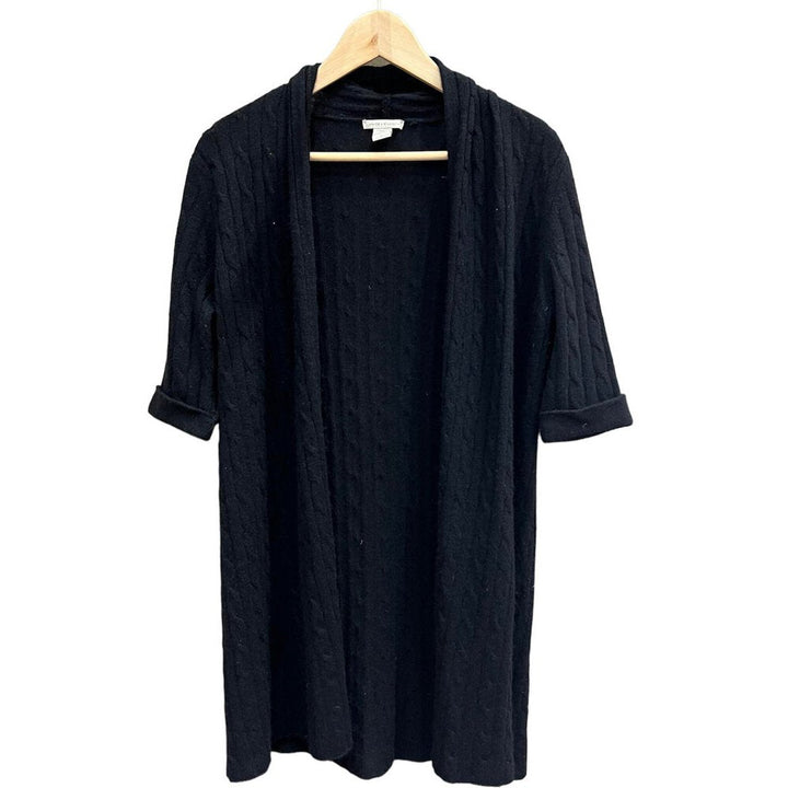 White + Warren Cashmere Cable Knit Cardigan - Size Large