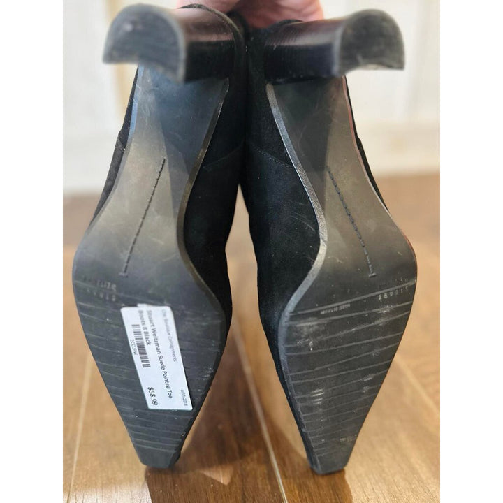 Stuart Weitzman Pointed Toe Slouchy Heeled Booties - Size 8