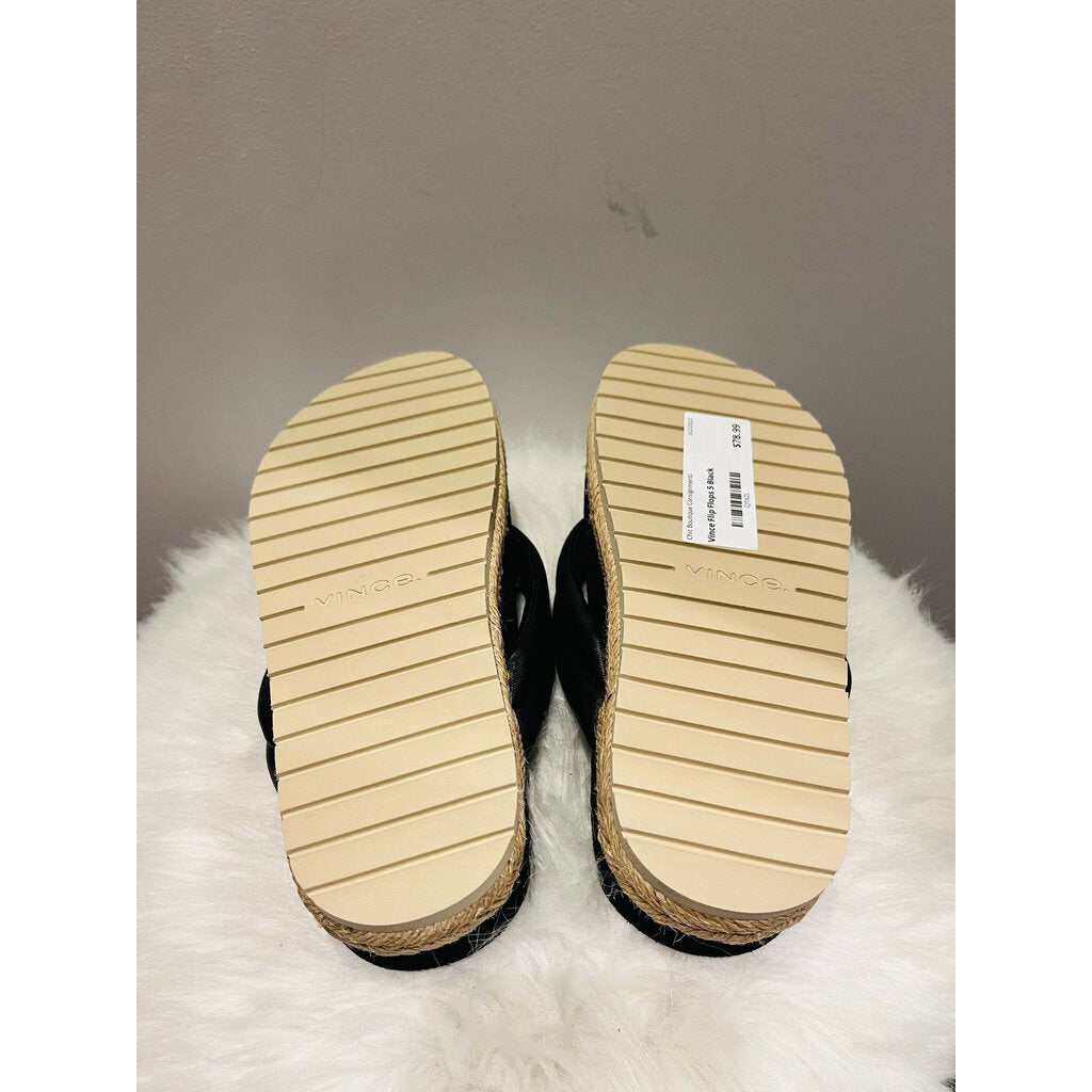 Vince Forest Espadrille Platform Flip Flop - Size 5