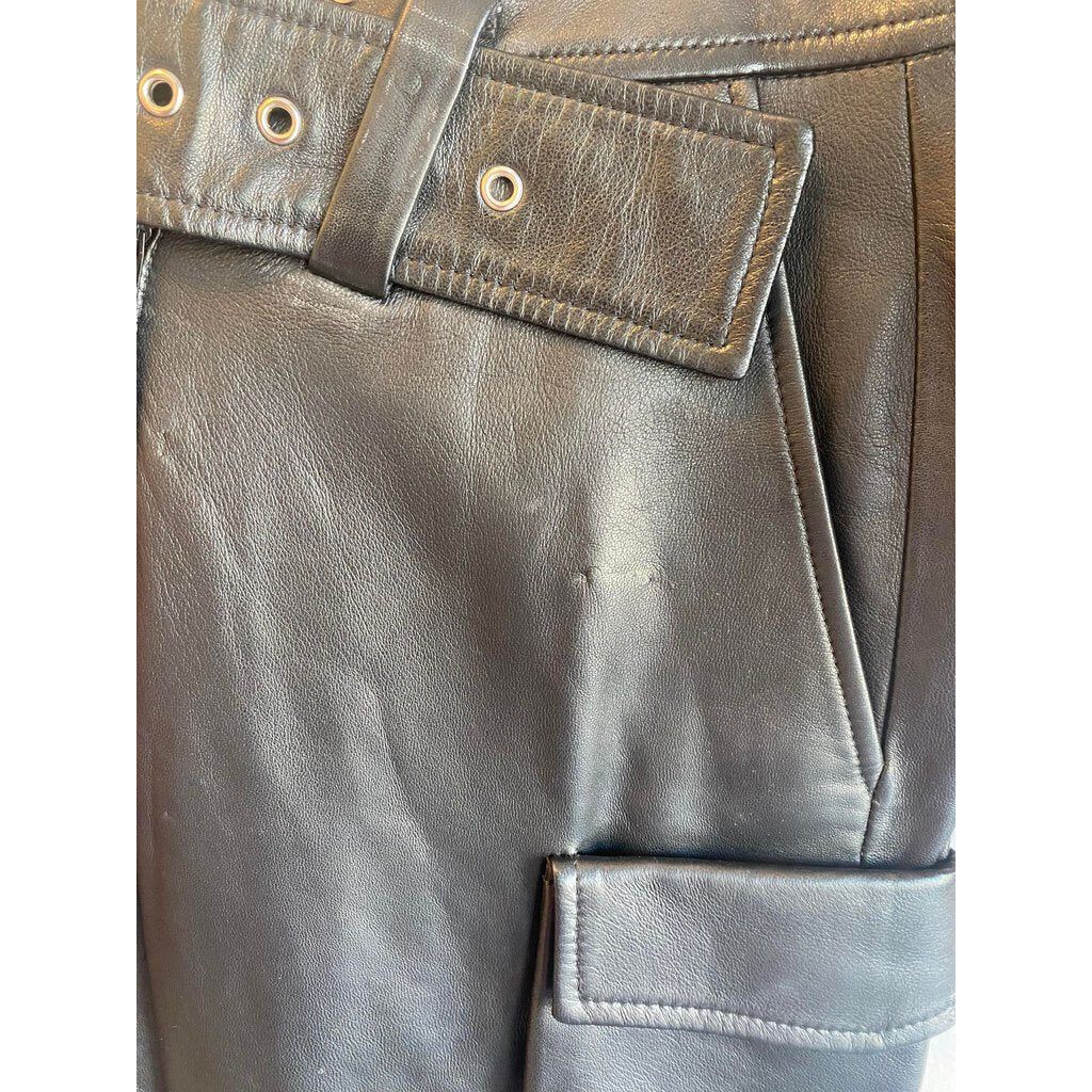 Monse Leather Cargo Pocket Pants- Size Large