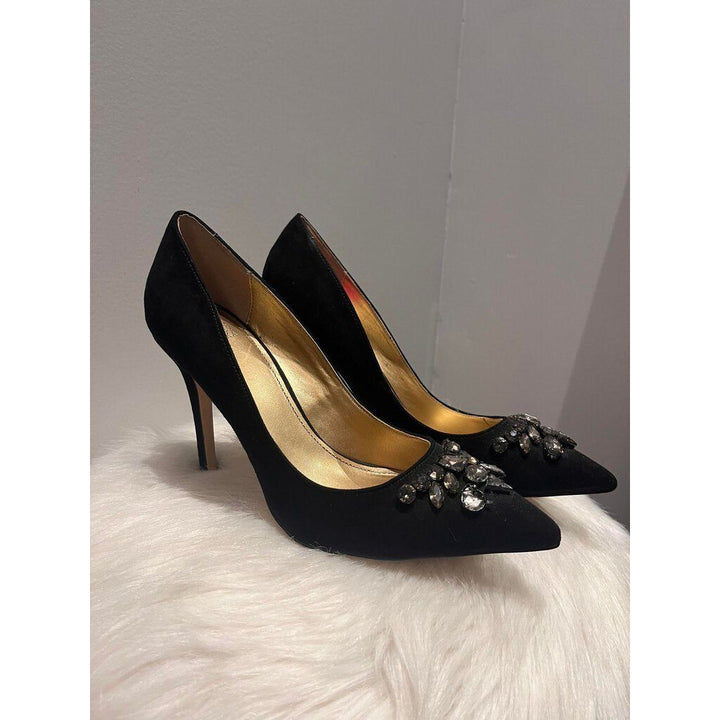 Belle Badgley Mischka Pointed Gem Heels - AS IS - Size 7