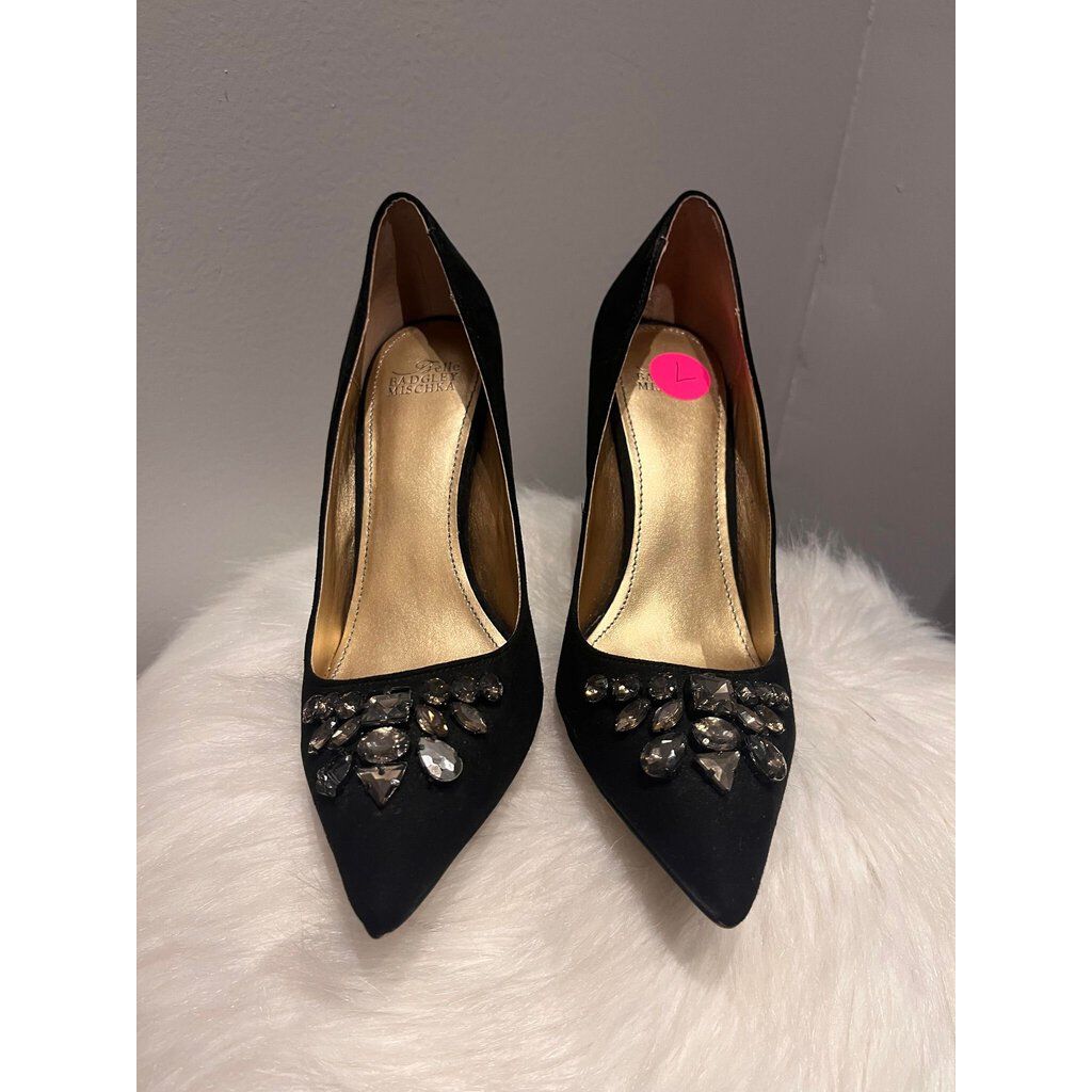 Belle Badgley Mischka Pointed Gem Heels - AS IS - Size 7