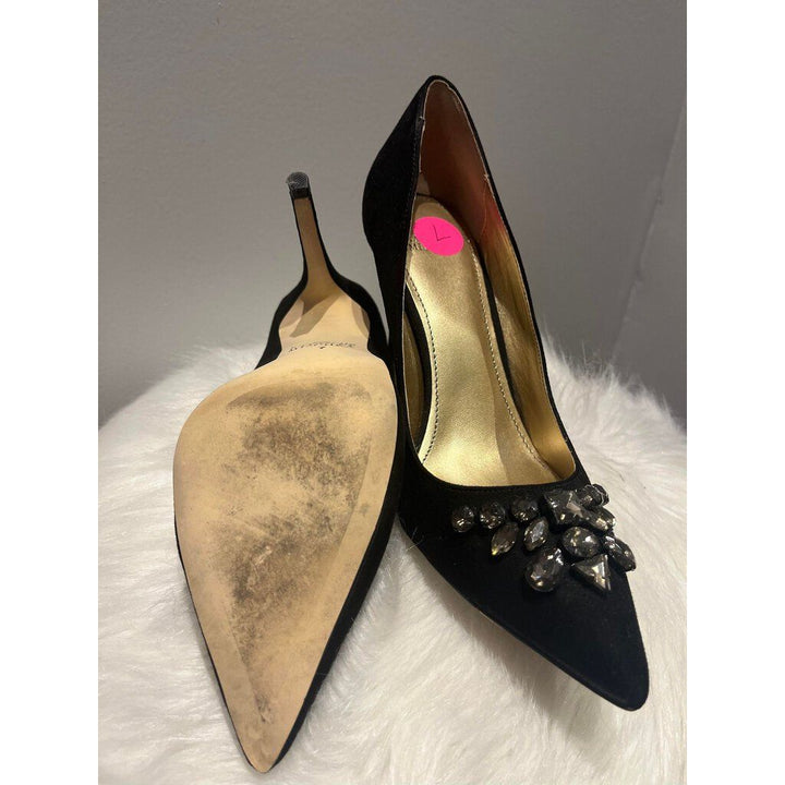 Belle Badgley Mischka Pointed Gem Heels - AS IS - Size 7