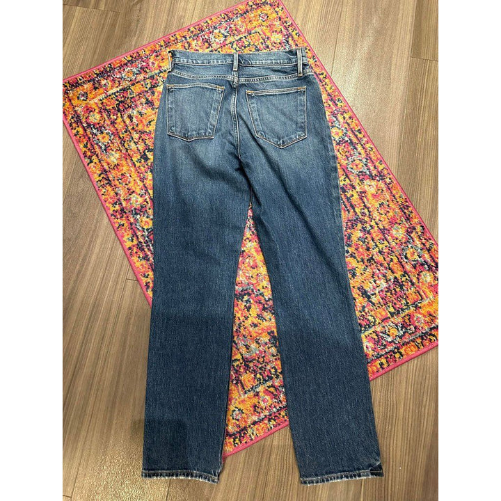 Frame Le High Straight Fit Jeans in Kenmore - Size 23