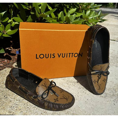 Louis Vuitton Brown Monogram Canvas Gloria Flat Loafers Size 36.5