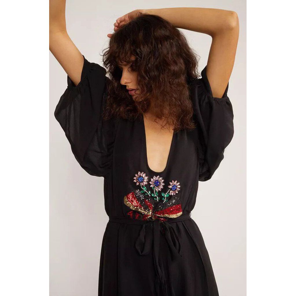 cynthia rowley black sequin dress Cynthia Rowley Sequin Sleeve Dress Black Size XS