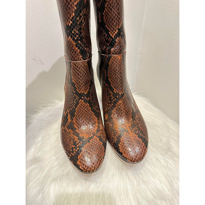 Charles David Snakeskin Booties - Size 5.5